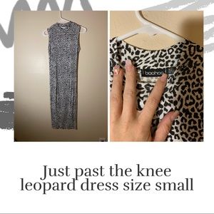 Leopard body con dress